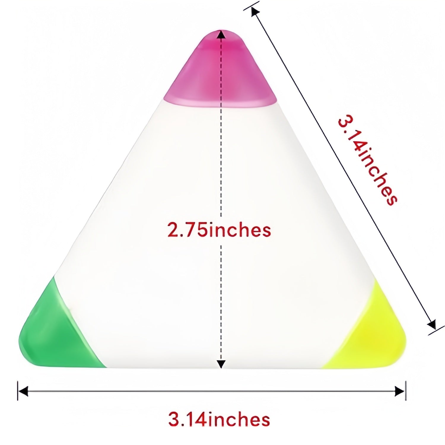 Custom Bulk Highlighters Personalized Triangle Highlighter School Supplies Promotional Items with Your Logo Text
