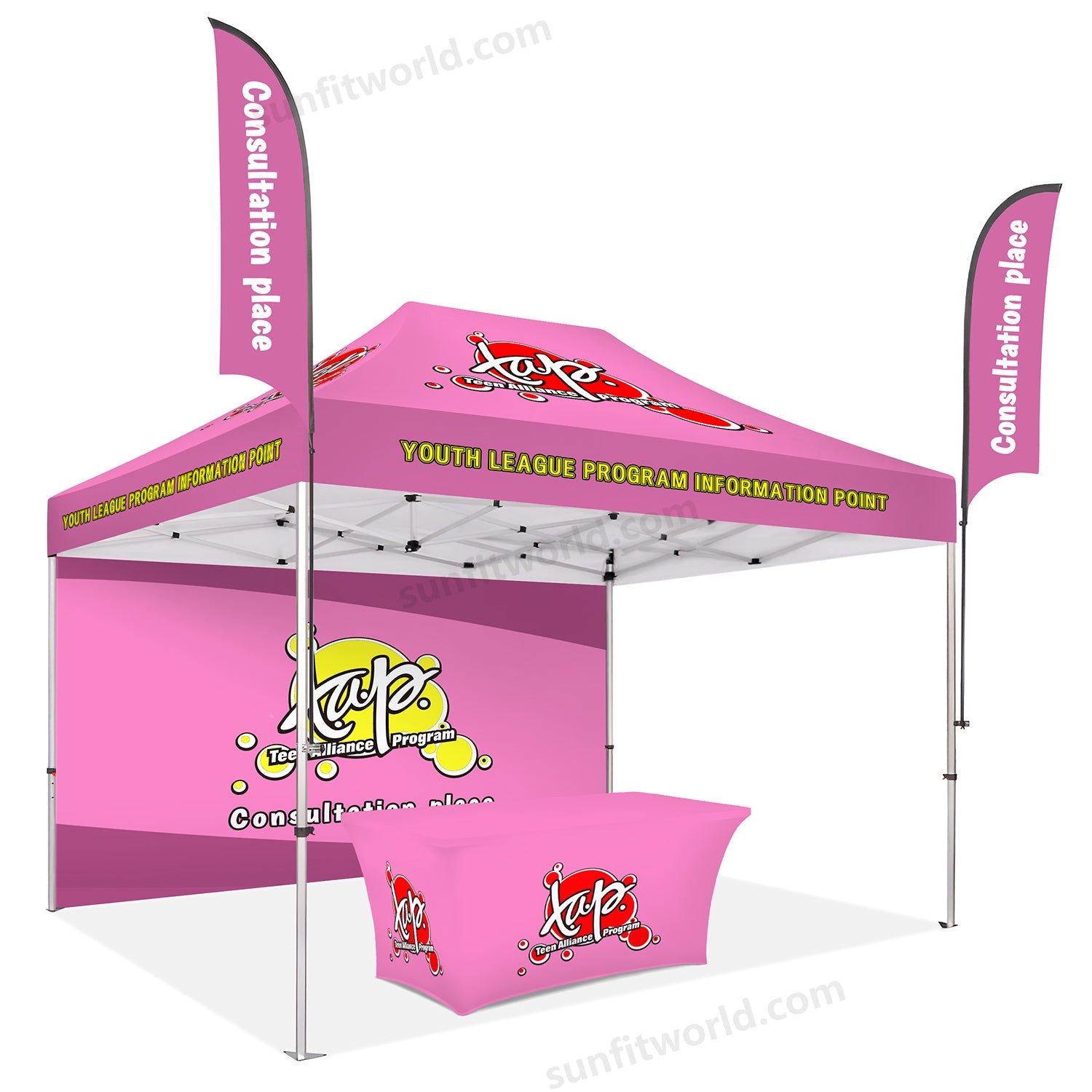 Custom Canopy Tent With Flags