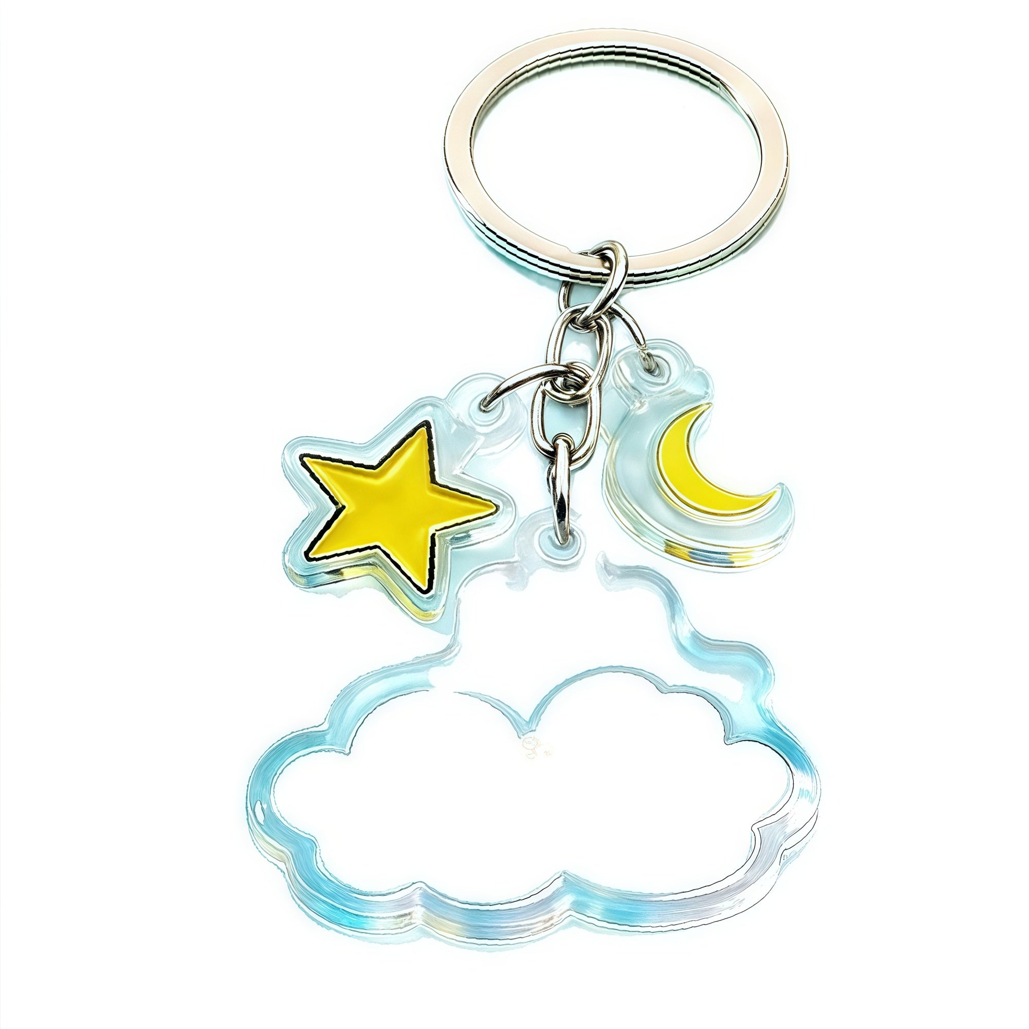 Custom Acrylic keychain Promotionals, Cartoon Key Ring Clear Keychain Promo Items Promotional Product