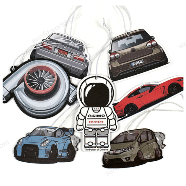 Custom Air Freshener Car Hang Scent Logo Freshener With Header Card Option
