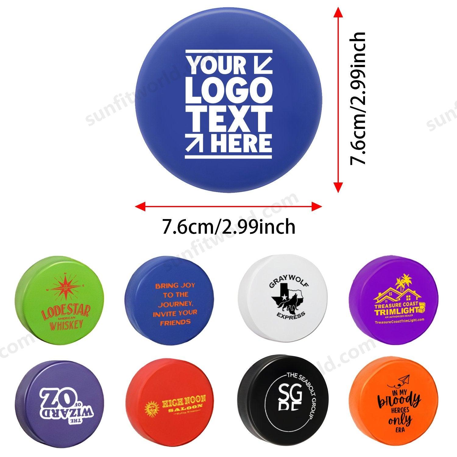 Promo Ice Hockey Puck Stress Reliever Custom Printed Logo Foam Ball