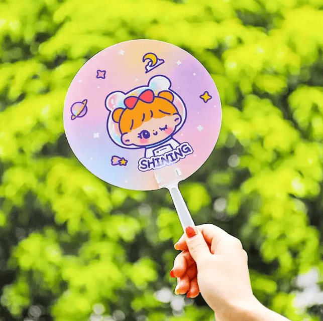 Custom Hand Fan Promo Items Summer Gift | Cooling Fan Outdoor Fan Promotionals Any Shape