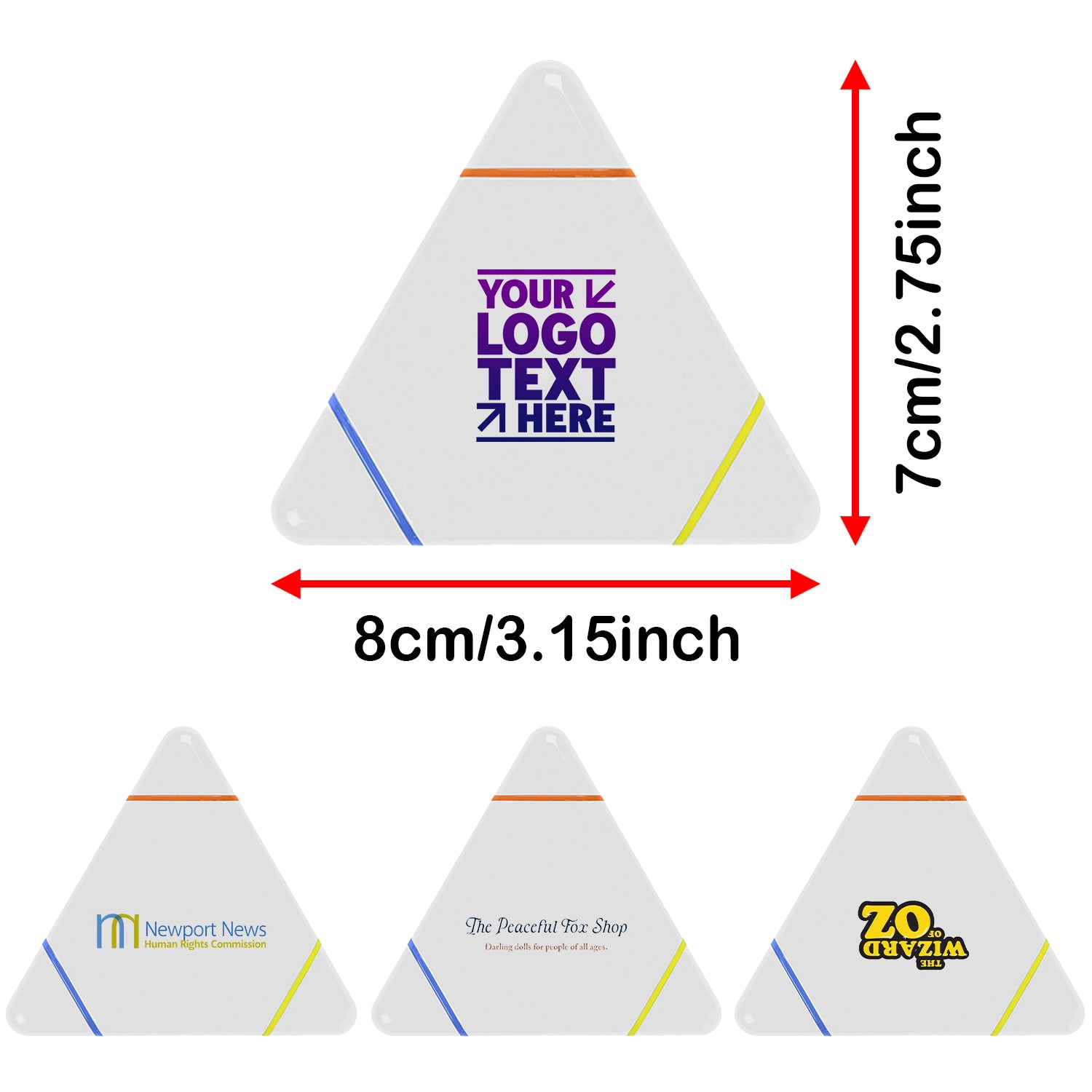 Custom Branded Promotional Triangle Highlighter Pens with Your Logo