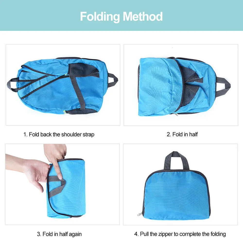 Custom Lightweight Foldable Backpack Ultralight Folding Travel Daypack Bag with Logo