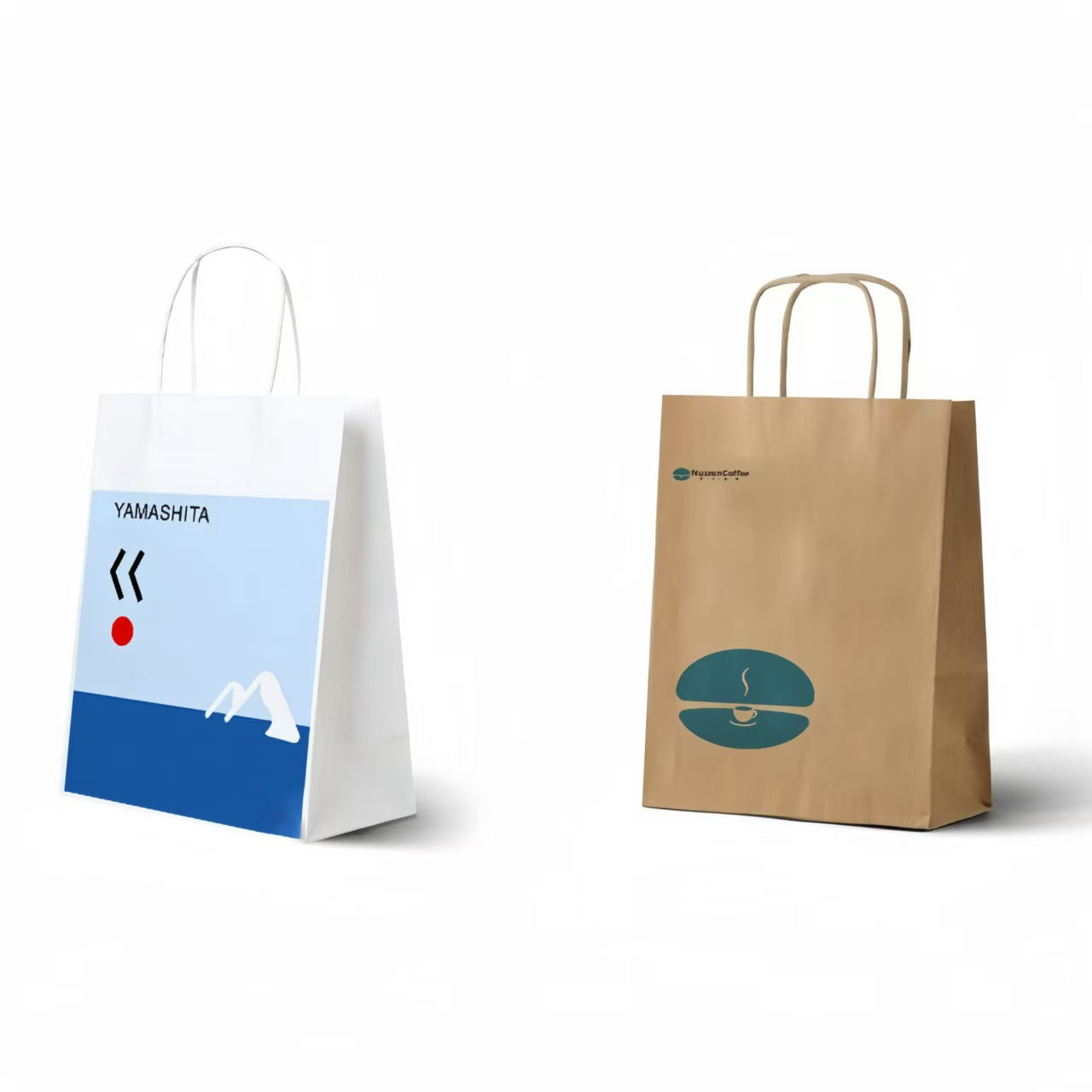 Custom Logo Kraft Paper Bags Shopping and Merchandise Bags with Handles