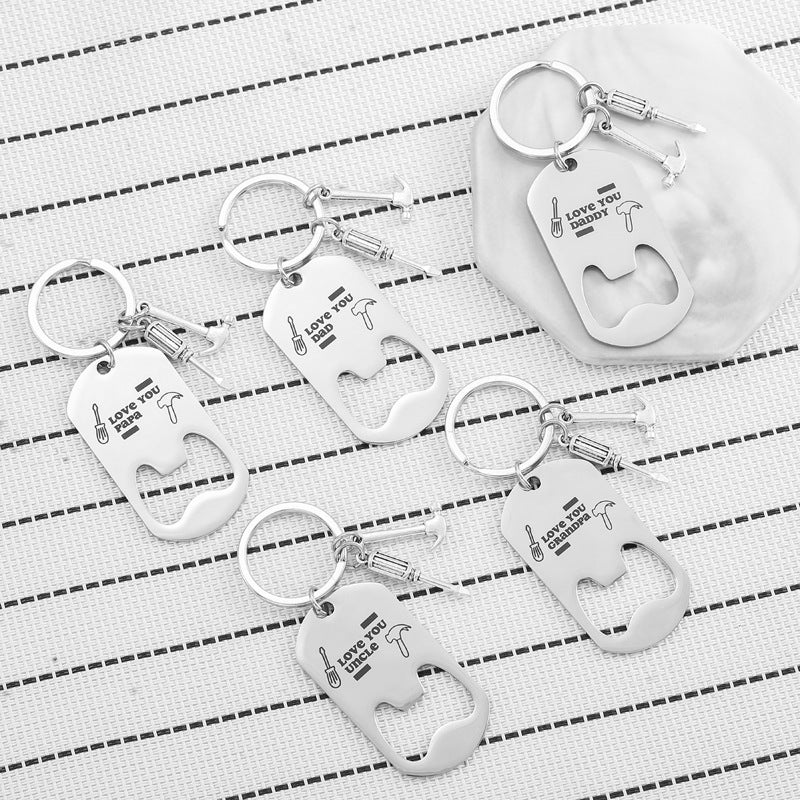 Custom Logo Beer Bottle Opener Keychain Unique Keychain Gifts with Pendants