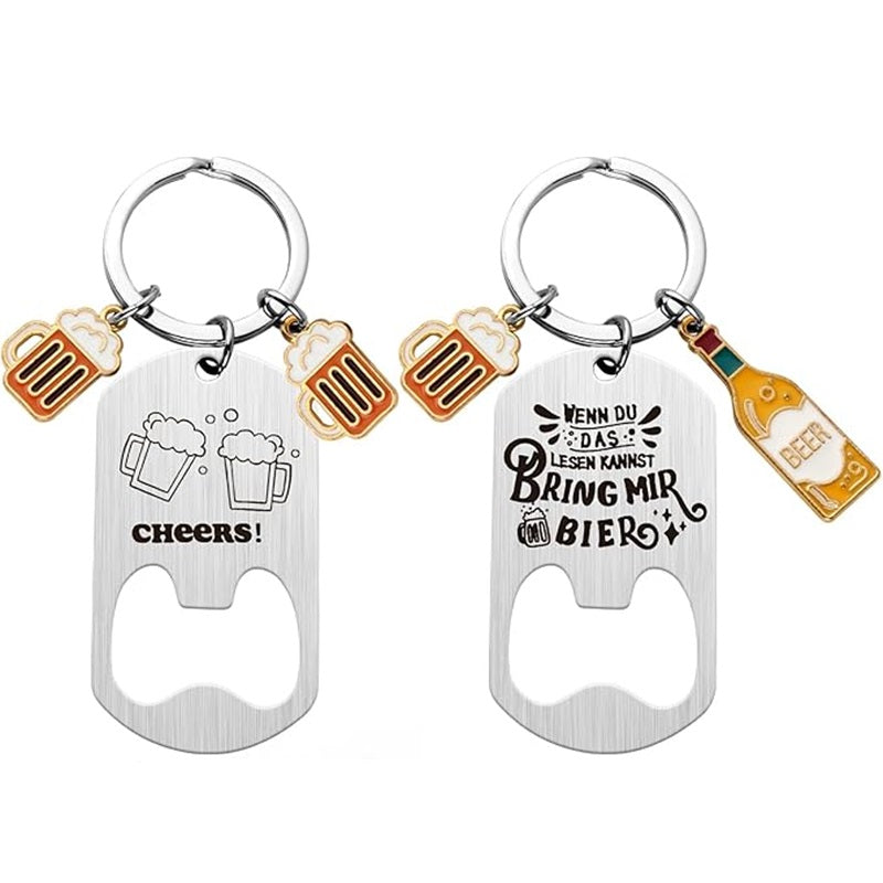 Budget bieropener / flesopener sleutelhanger Budget bieropener / flesopener sleutelhanger