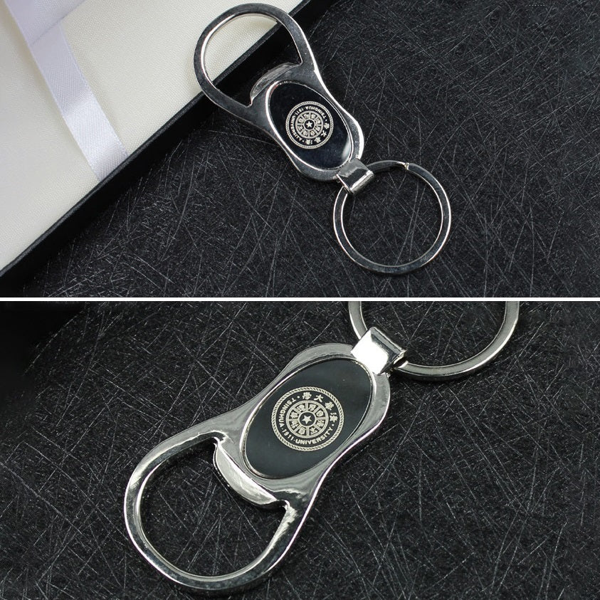 Custom Alloy Bottle Opener Keychain Metal Beer with Logo