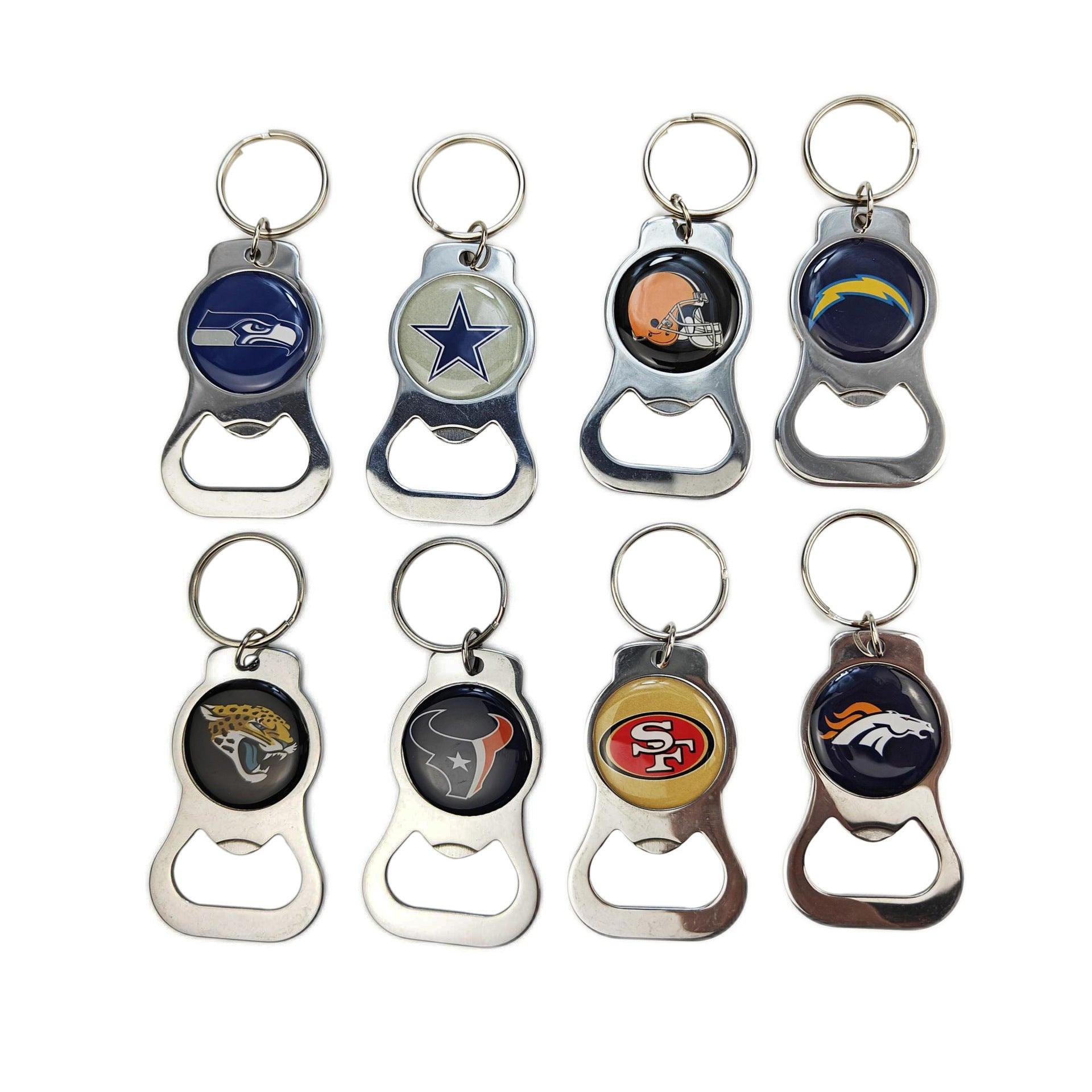 Promotional Alloy Epoxy Bottle Opener Keychain Bulk Metal Durable Beer Bottle Opener