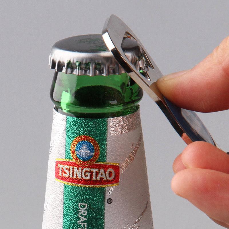 Promotional Alloy Epoxy Bottle Opener Keychain Bulk Metal Durable Beer Bottle Opener
