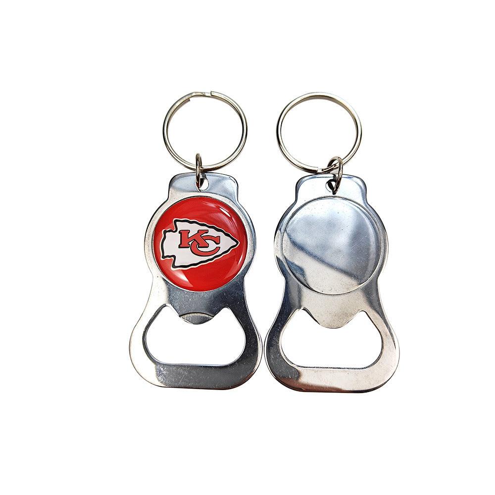 Promotional Alloy Epoxy Bottle Opener Keychain Bulk Metal Durable Beer Bottle Opener