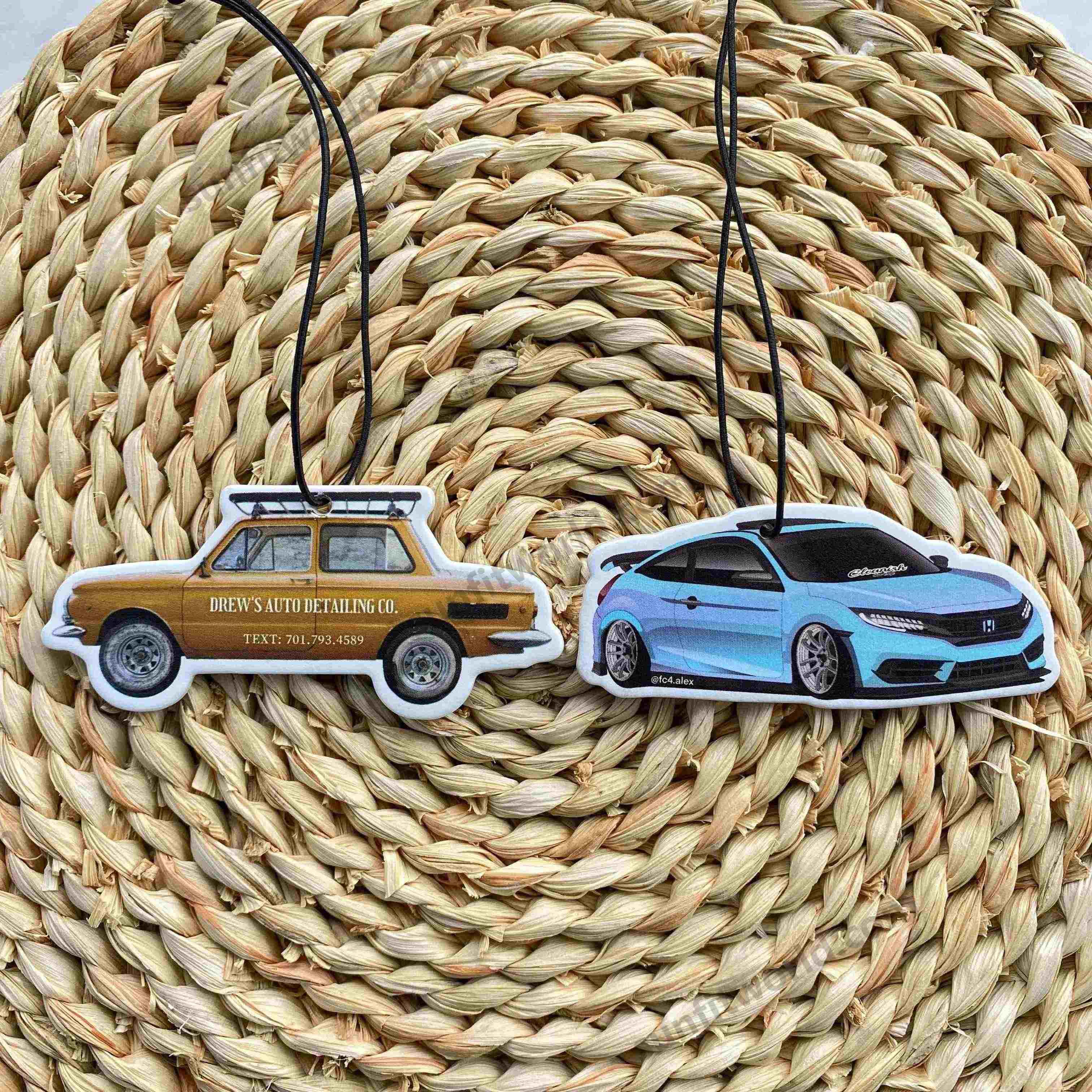 Bulk Personalized Custom Logo Car Air Freshener Logo Printed Car Decor Air Freshener