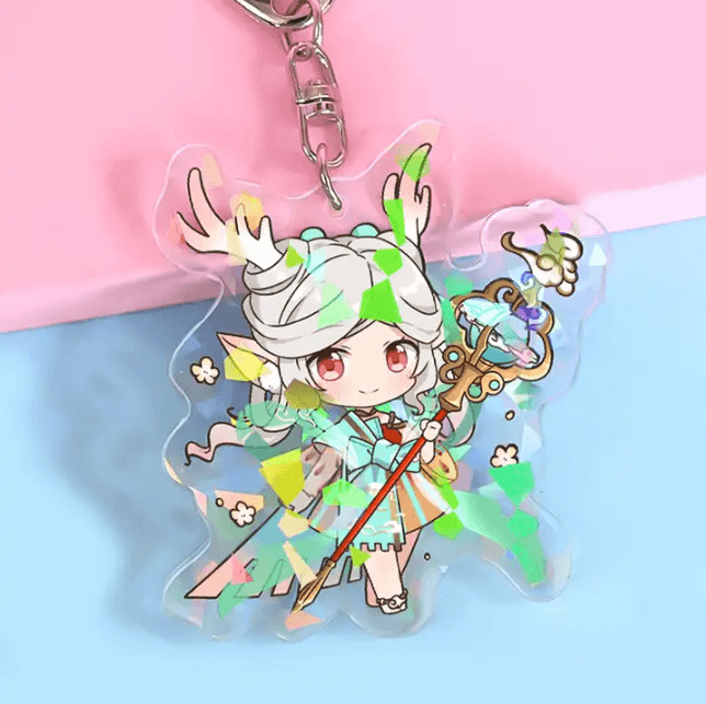 Custom Acrylic keychain Promotionals, Cartoon Key Ring Clear Keychain Promo Items Promotional Product