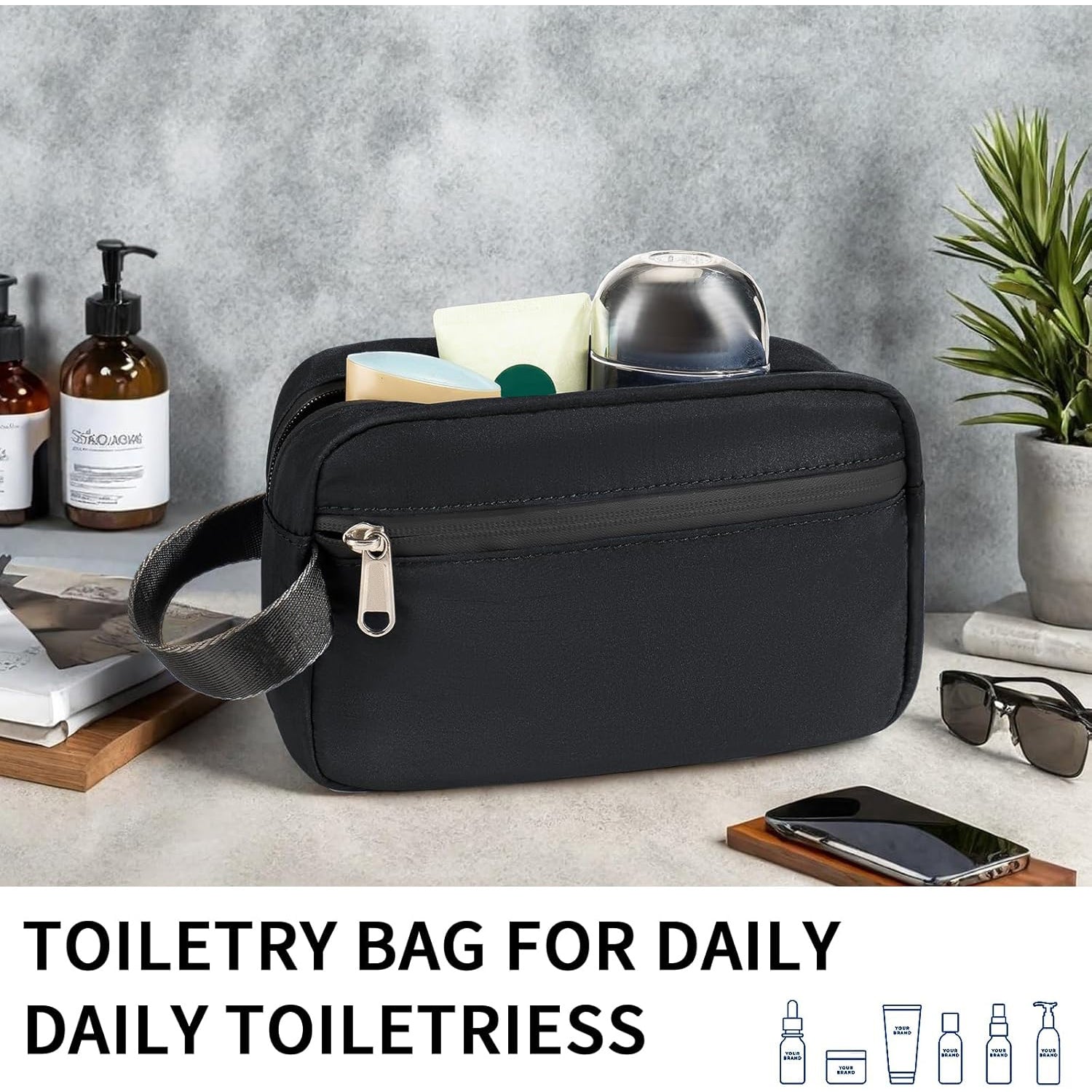 Wholesale Custom Logo Polyester Cosmetic Bags Makeup Bags