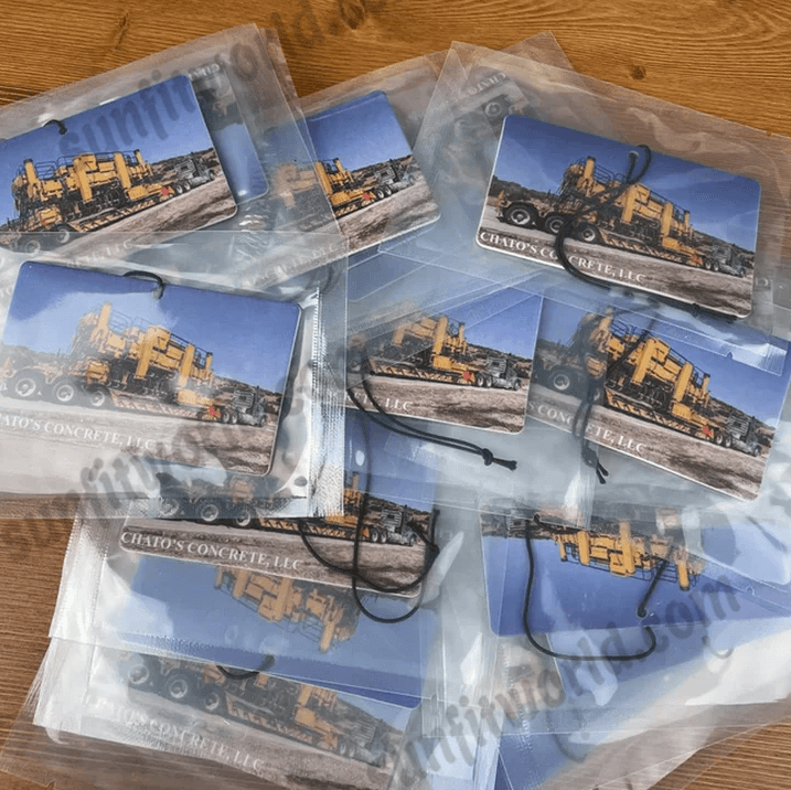 Bulk Personalized Custom Logo Car Air Freshener Logo Printed Car Decor Air Freshener