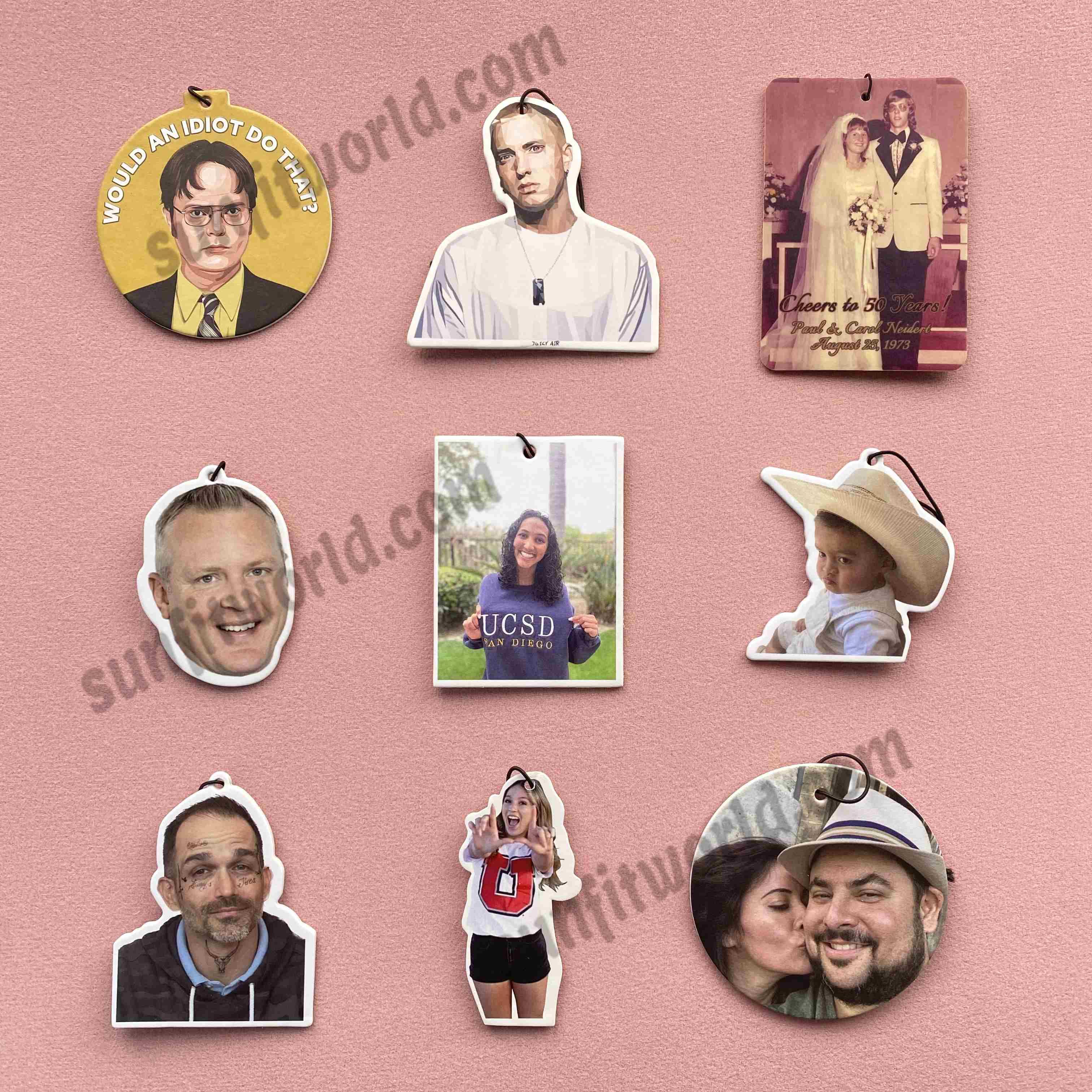 Custom Air Fresheners Logo For School Gift | Car Scent Photo Air Freshener