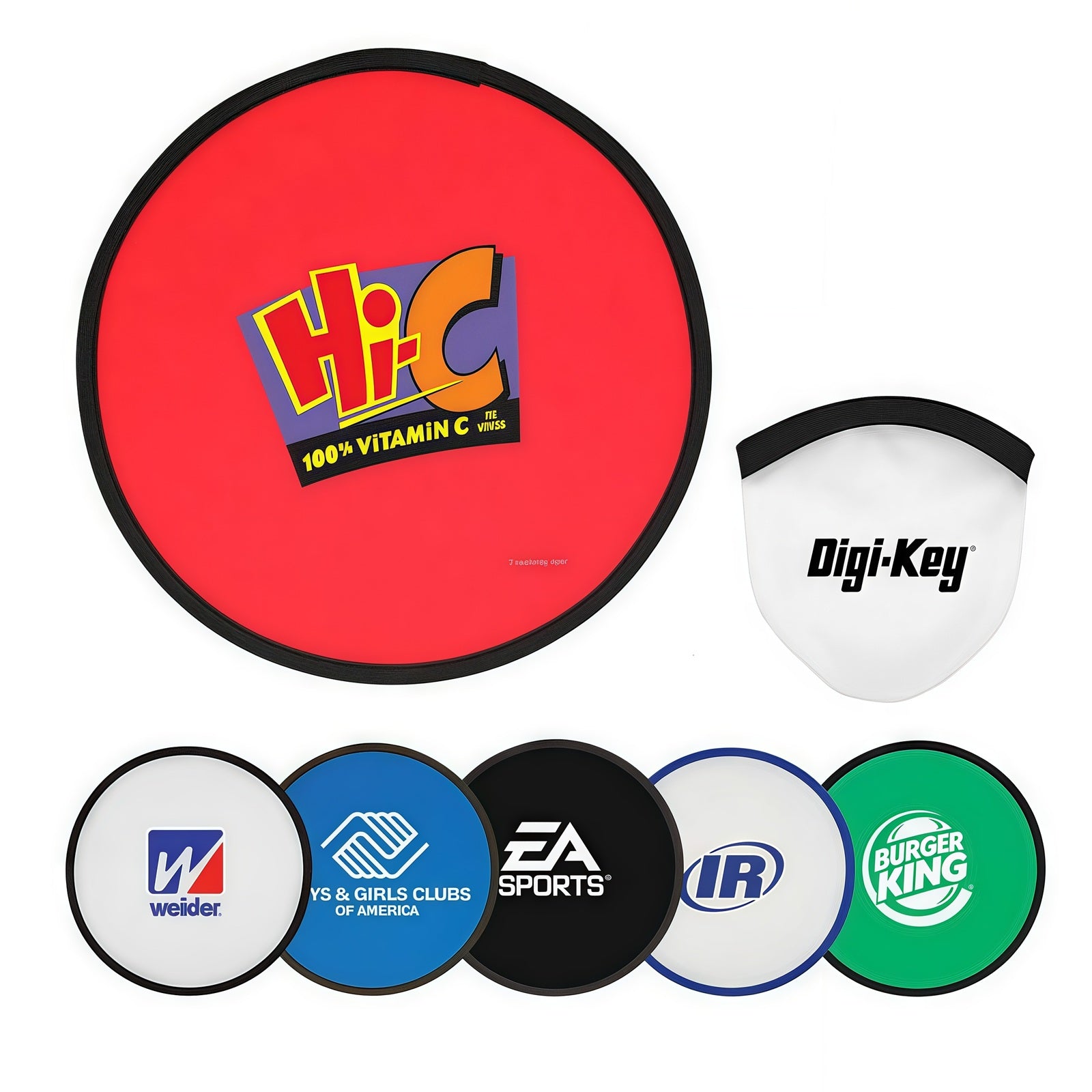 Custom Flip-Out Flyer Fans | Collapsible Nylon Promotional Fans with Logo Printing