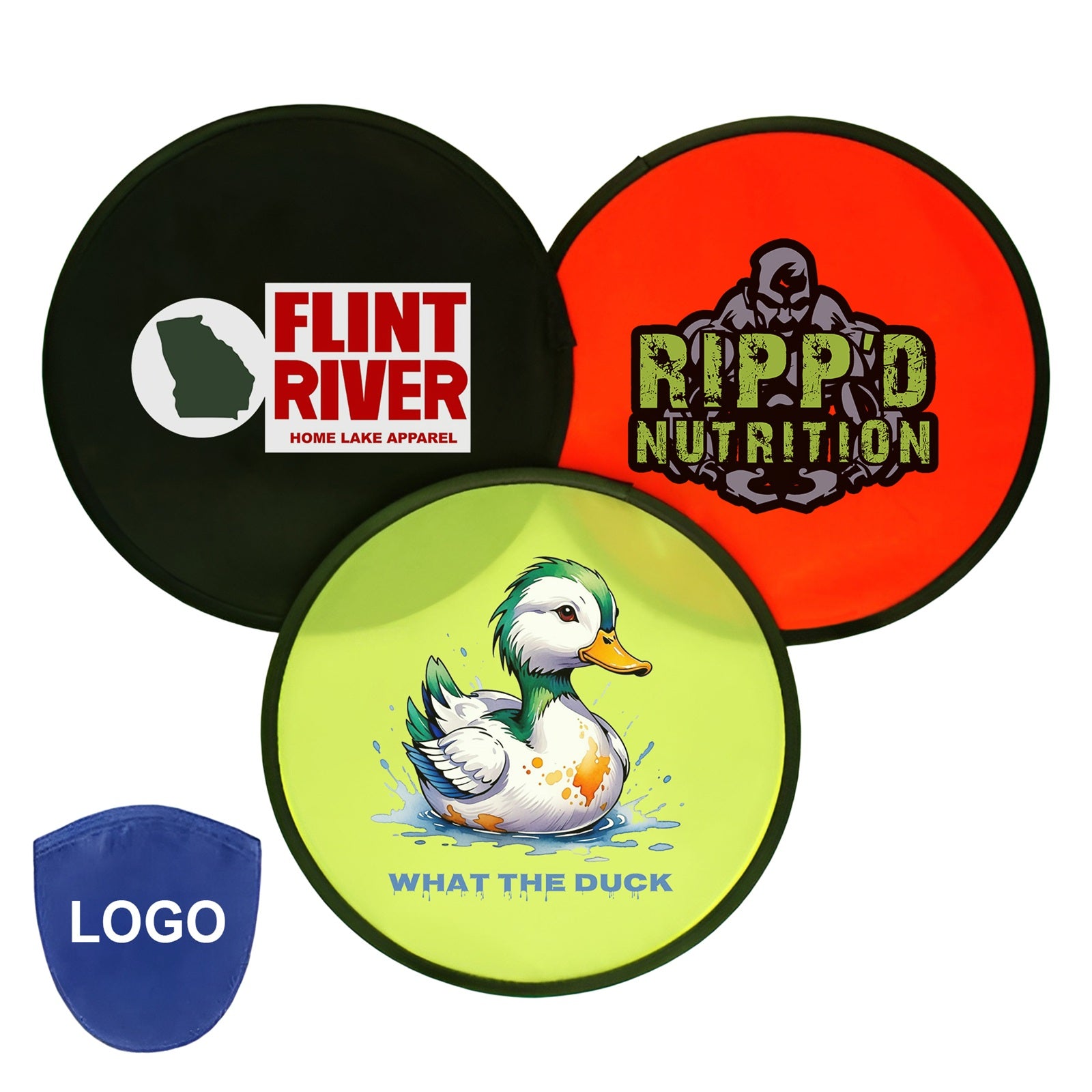 Custom Flip-Out Flyer Fans | Collapsible Nylon Promotional Fans with Logo Printing