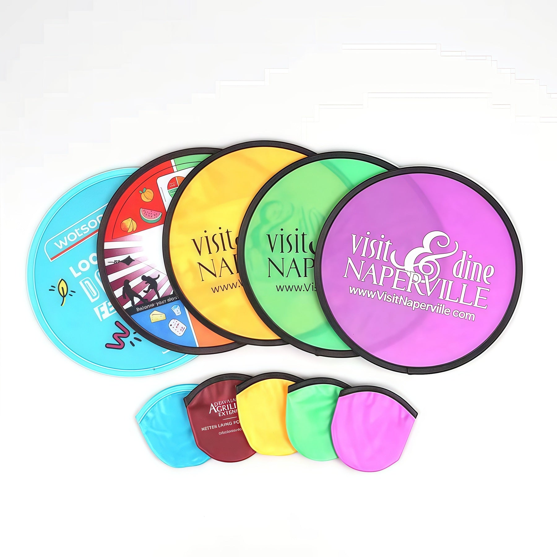 Custom Flip-Out Flyer Fans | Collapsible Nylon Promotional Fans with Logo Printing