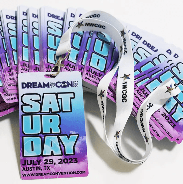 Custom Logo Full Color Lanyards - Full Color Print PVC Card