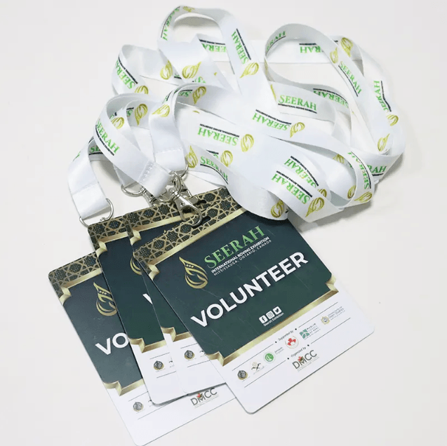 Custom Logo Full Color Lanyards - Full Color Print PVC Card