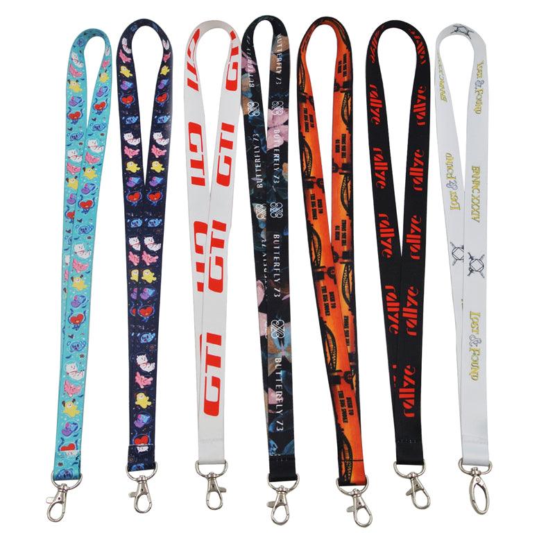 Custom Logo Full Color Dye Sublimation Lanyards