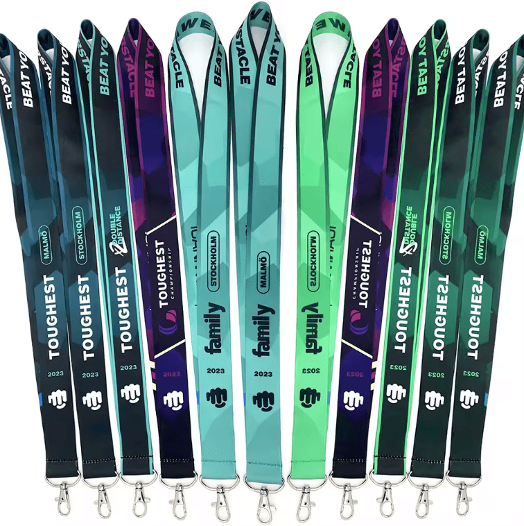 Custom Full Color Sublimation Lanyards - Silicone Card Holder