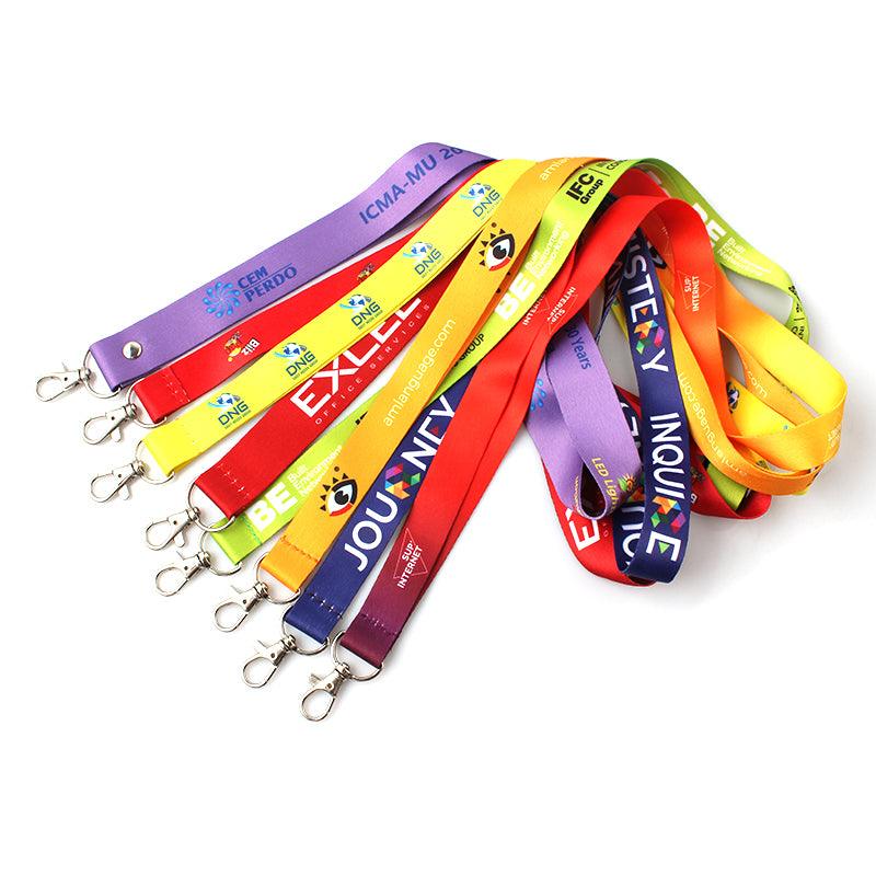 Custom Logo Full Color Dye Sublimation Lanyards