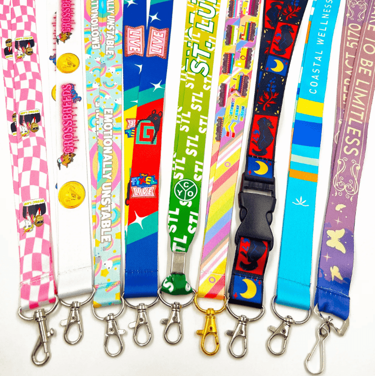 Custom Logo Full Color Dye Sublimation Lanyards