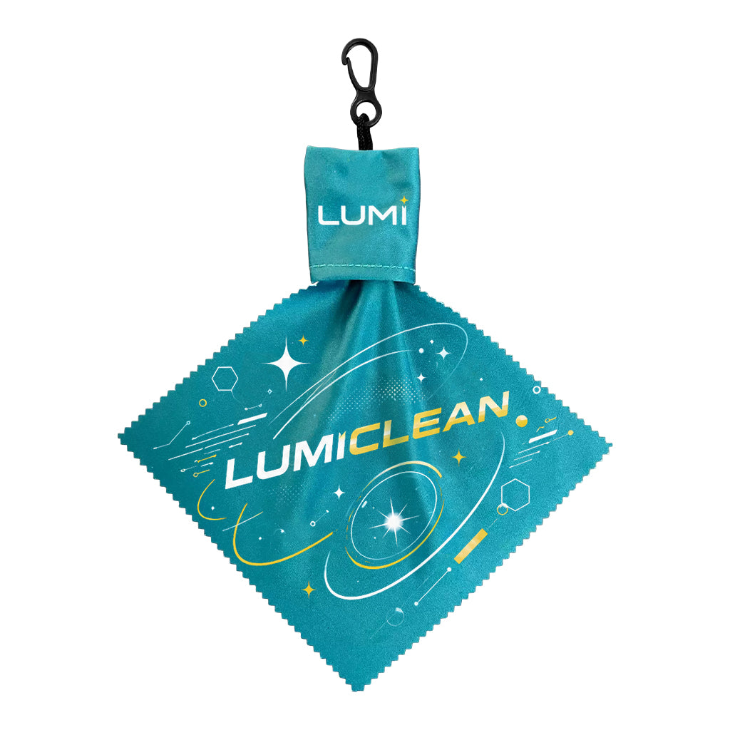 Custom Logo Microfiber Glasses Cleaning Cloth with Keychain Pouch