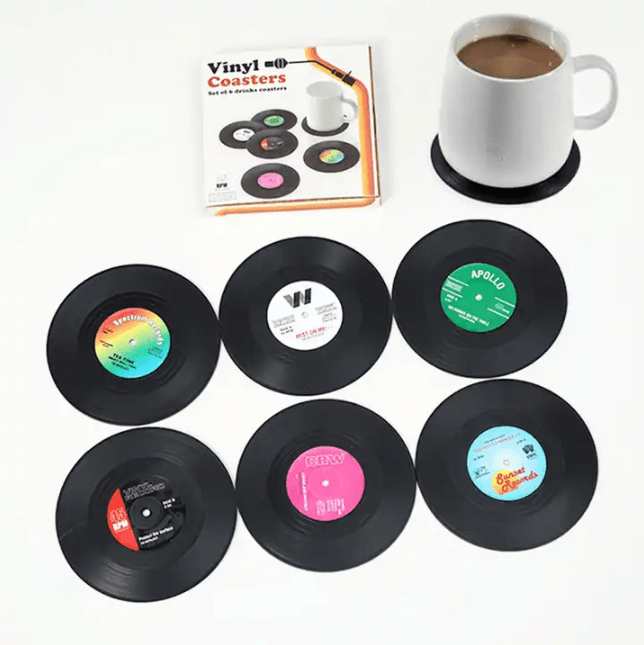 Custom Shape Rubber Coasters – Soft PVC Drink Coasters with Personalized Logo Design