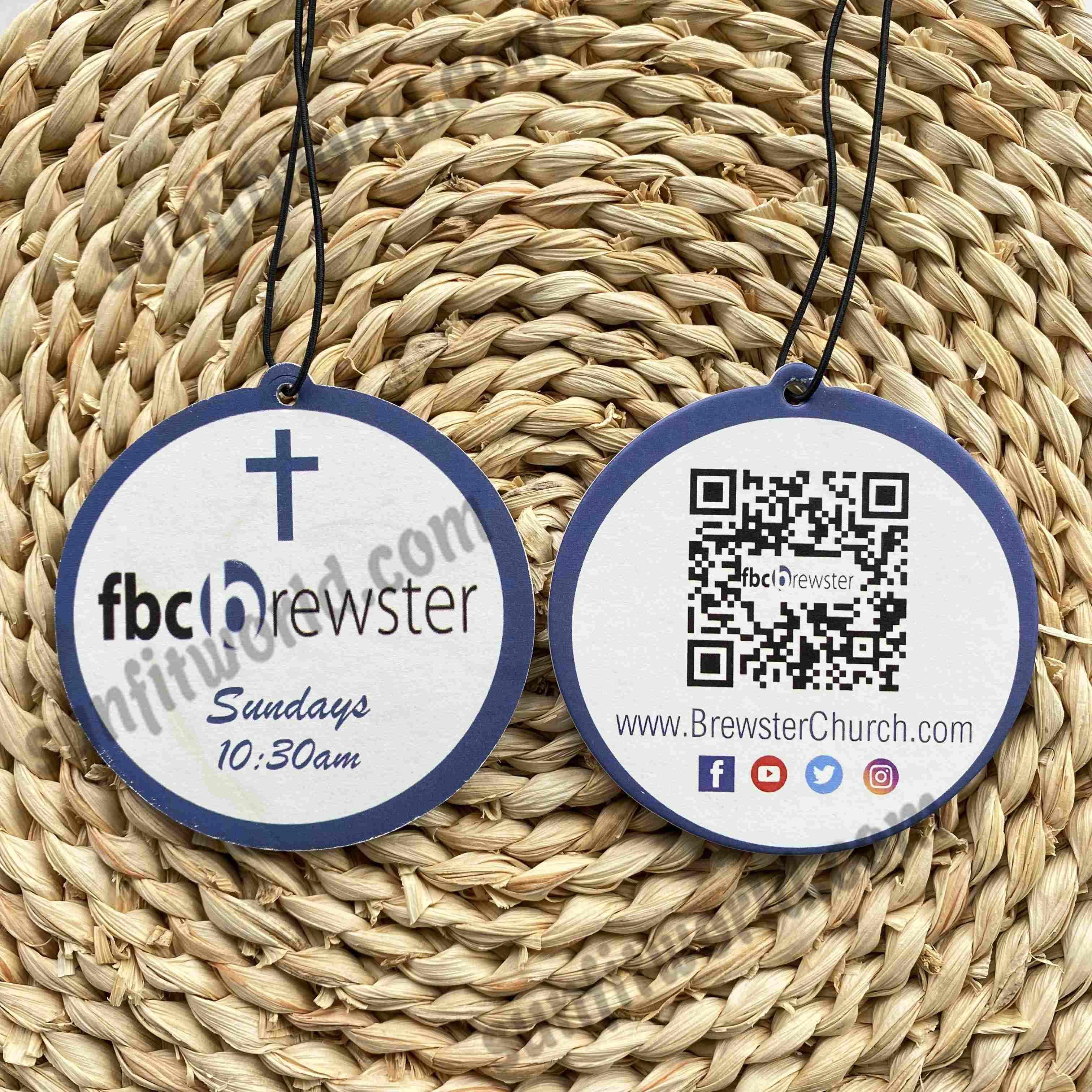 Bulk Personalized Custom Logo Car Air Freshener Logo Printed Car Decor Air Freshener