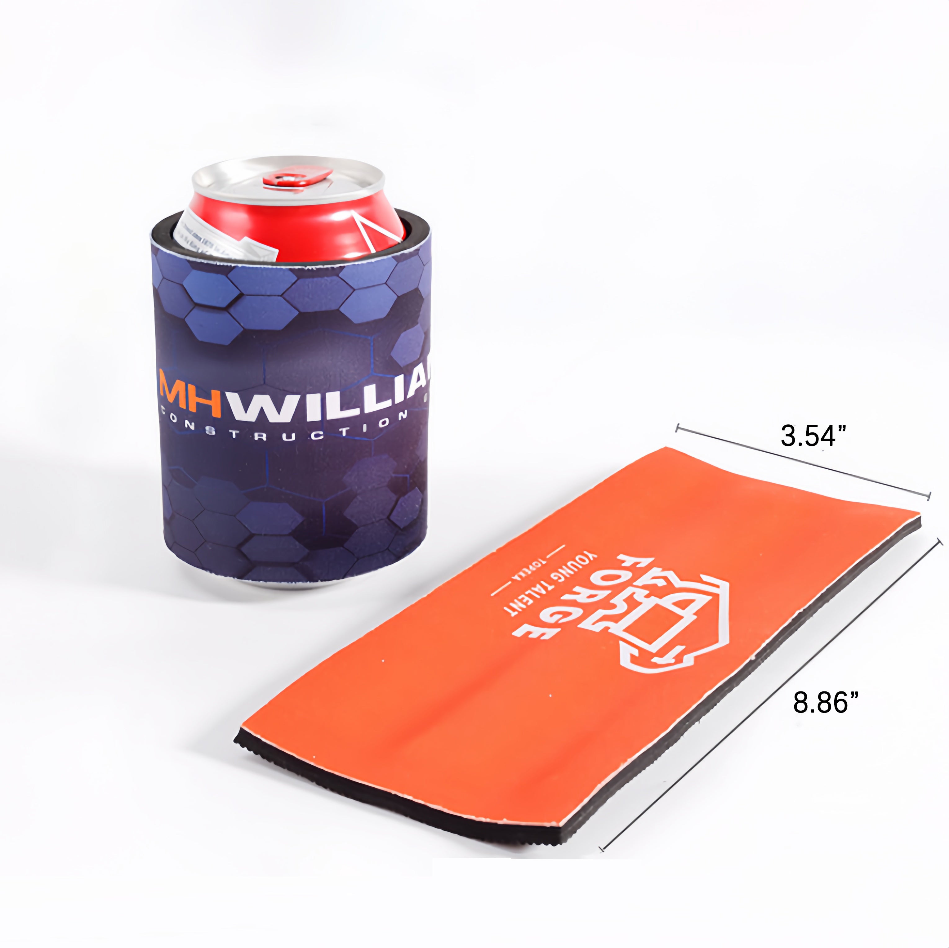 Personalized Slap Wrap Neoprene Koozies Logo Printed Party Can Coolers