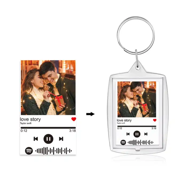 Cutsom Photo Acrylic Keychains Promotion, 2024 New Trend Keyring Weeding Gift Idea Promo