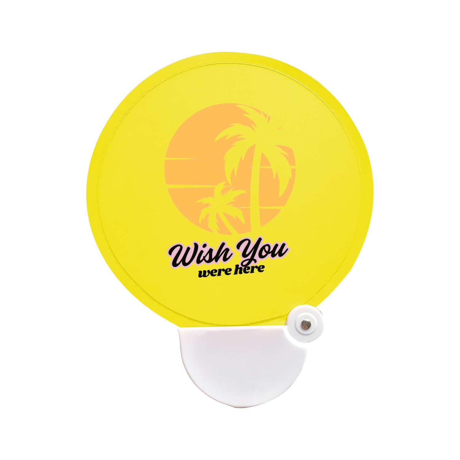 Custom Collapsible Hand Fans | Bulk Twist Fold Nylon Promotional Fans with Handle