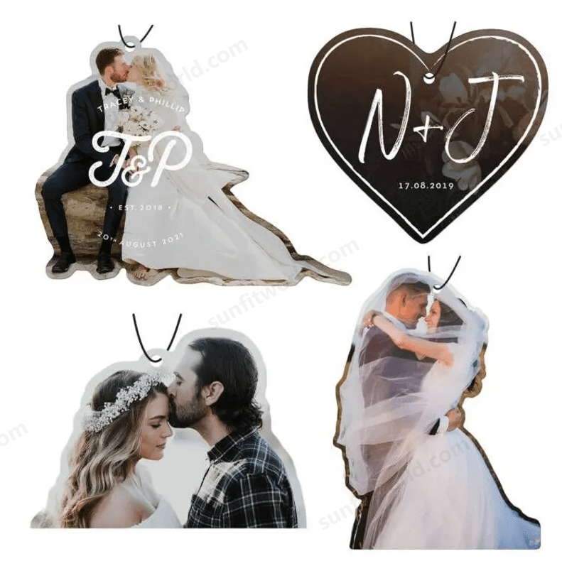 Bulk Personalized Custom Logo Car Air Freshener Logo Printed Car Decor Air Freshener