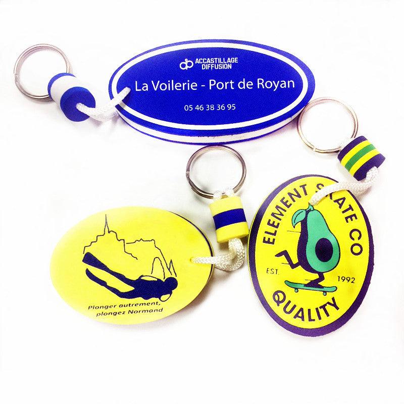 100 Wholesale Custom Shape Printed EVA Foam Floating Keychain with Your Logo