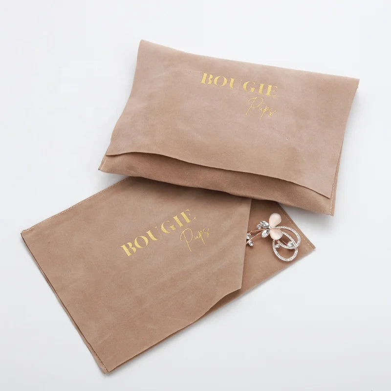 Wholesale Custom Velvet Envelope Dust Bag for Jewelry