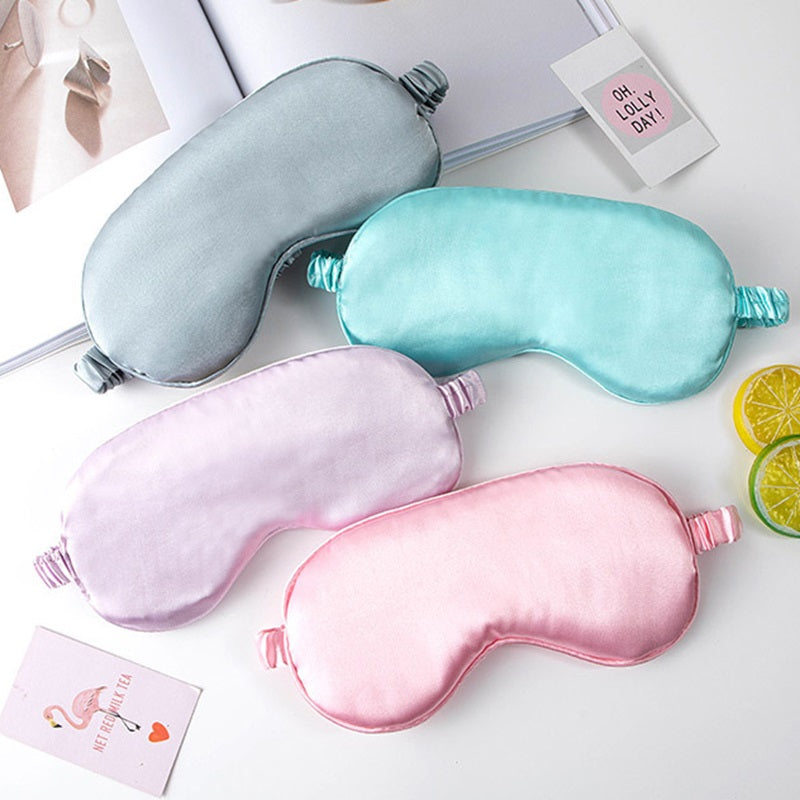 Custom Logo Soft Sleep Mask with Elastic Band Reusable Eye Mask