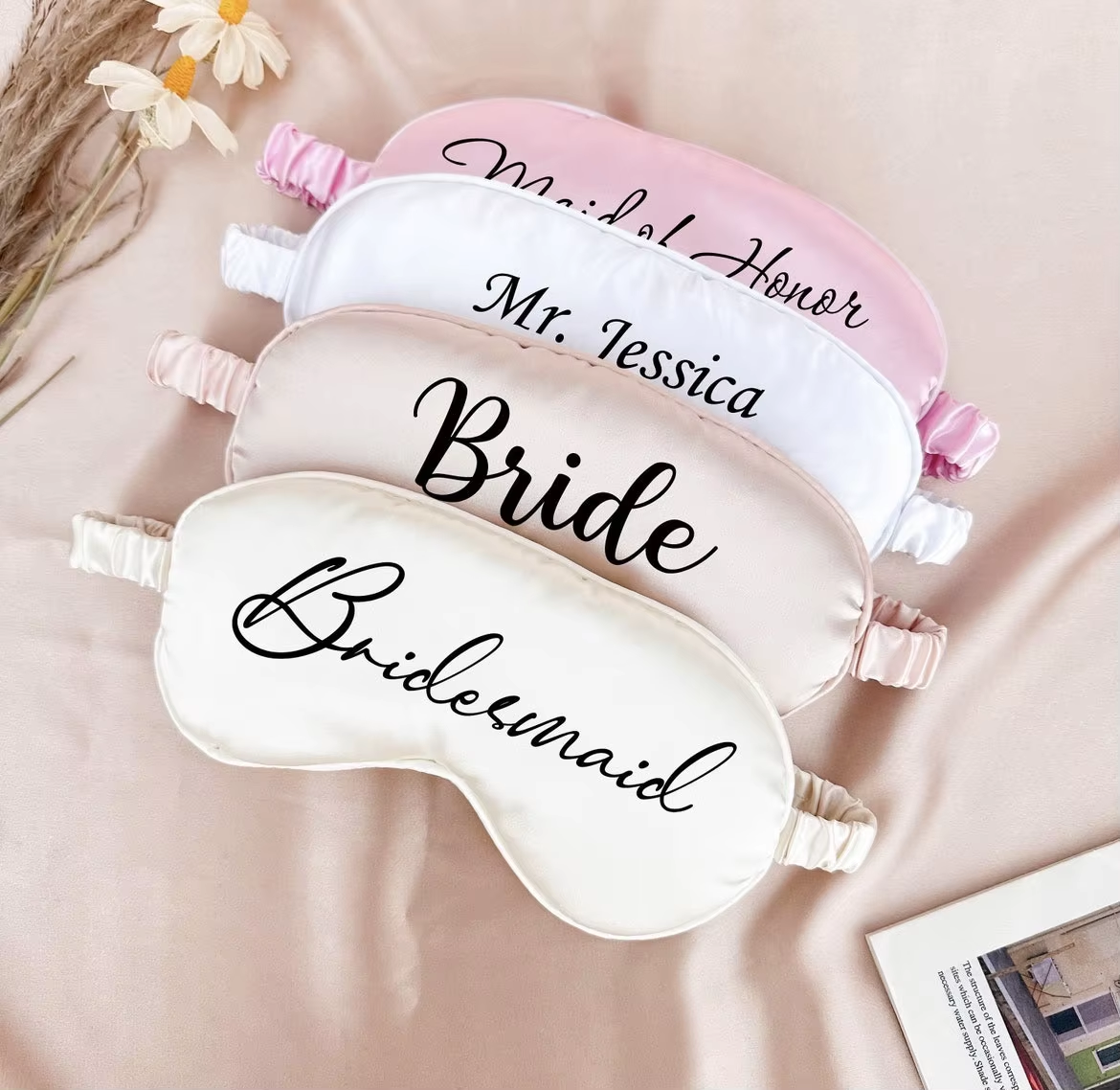 Custom Logo Soft Sleep Mask with Elastic Band Reusable Eye Mask