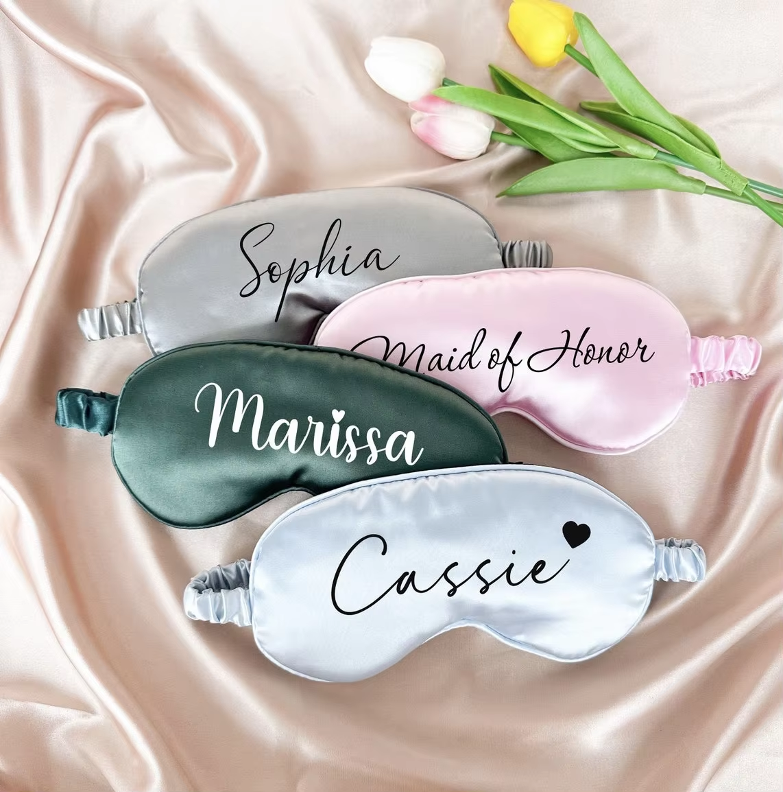 Custom Logo Soft Sleep Mask with Elastic Band Reusable Eye Mask