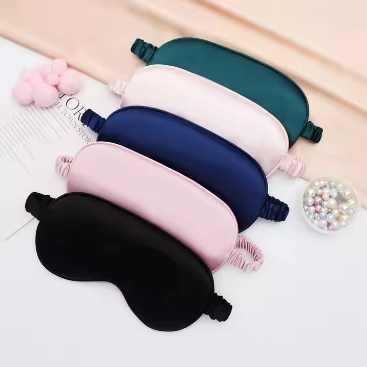 Custom Logo Soft Sleep Mask with Elastic Band Reusable Eye Mask