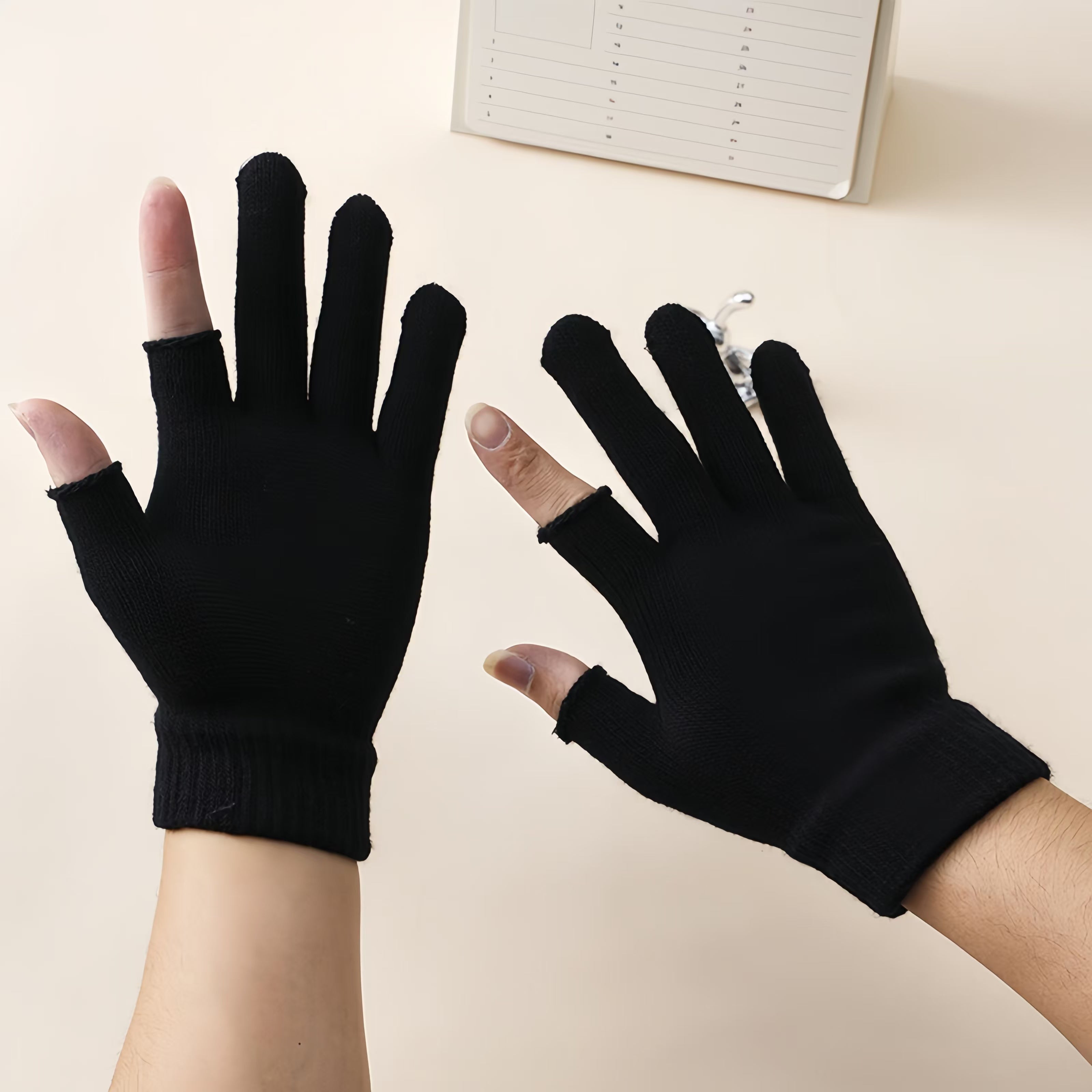 Winter Warm Two Finger Gloves Fashion Unisex Fingerless Gloves with Your Logo