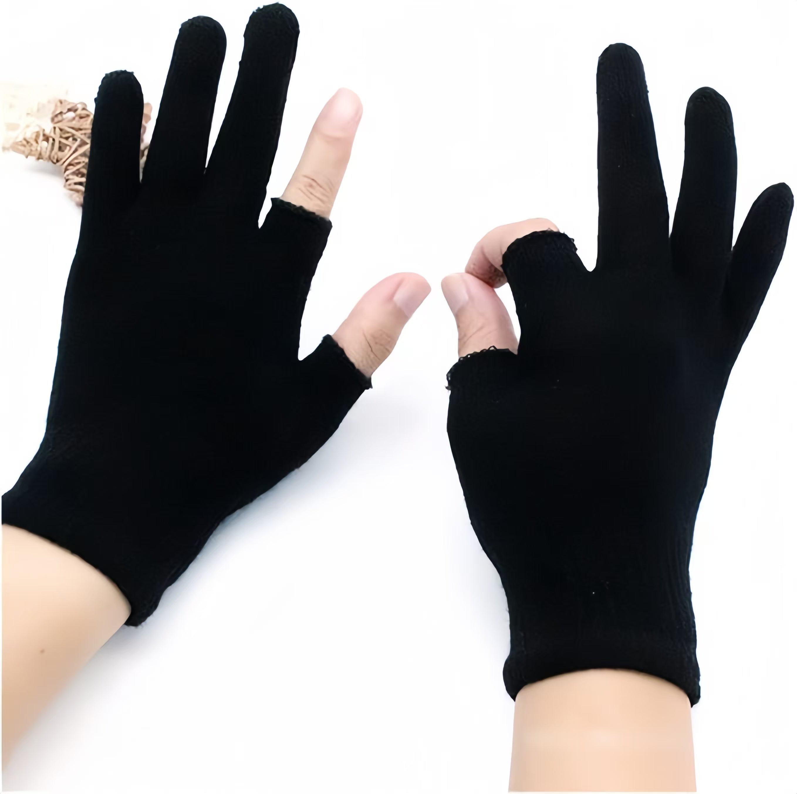 Winter Warm Two Finger Gloves Fashion Unisex Fingerless Gloves with Your Logo
