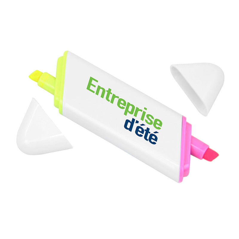 Bulk Custom Promotional Branded Duo Twin Highlighter Pen For Giveaway
