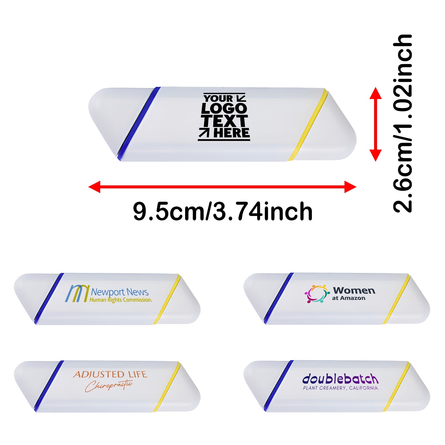 Bulk Custom Promotional Branded Duo Twin Highlighter Pen For Giveaway