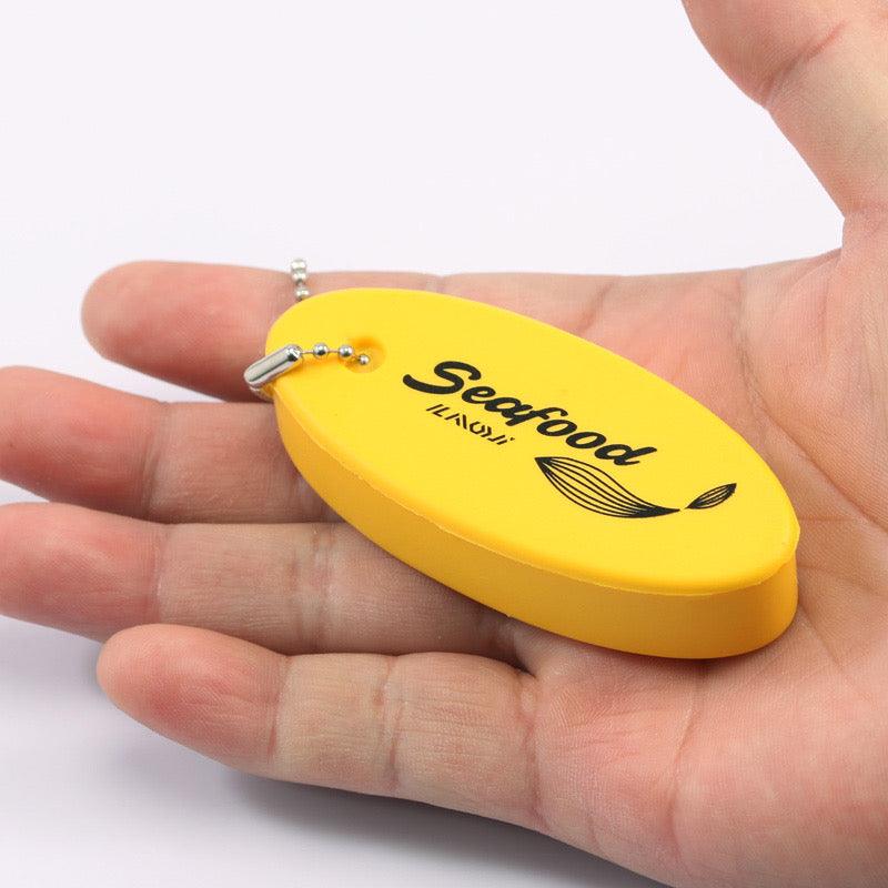 Personalized Printed Oval PU Foam Float Rite Boat Key Chain For Promo
