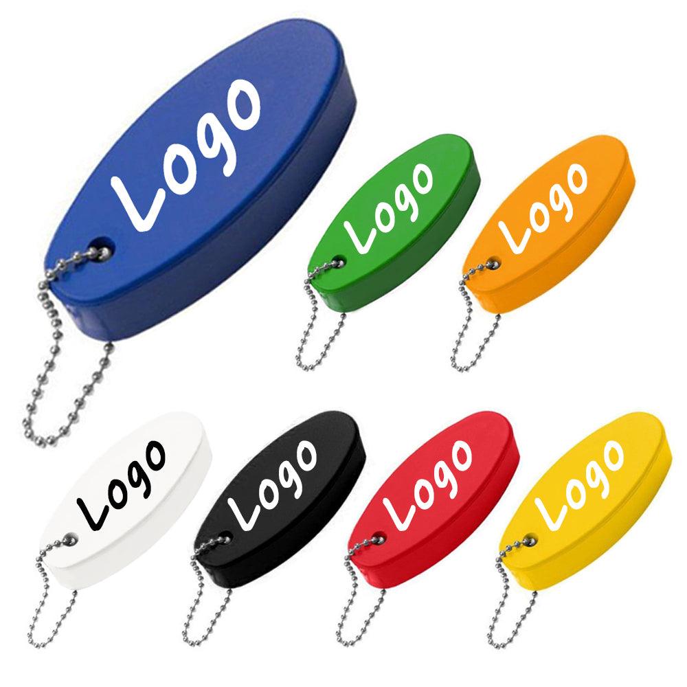 Personalized Printed Oval PU Foam Float Rite Boat Key Chain For Promo