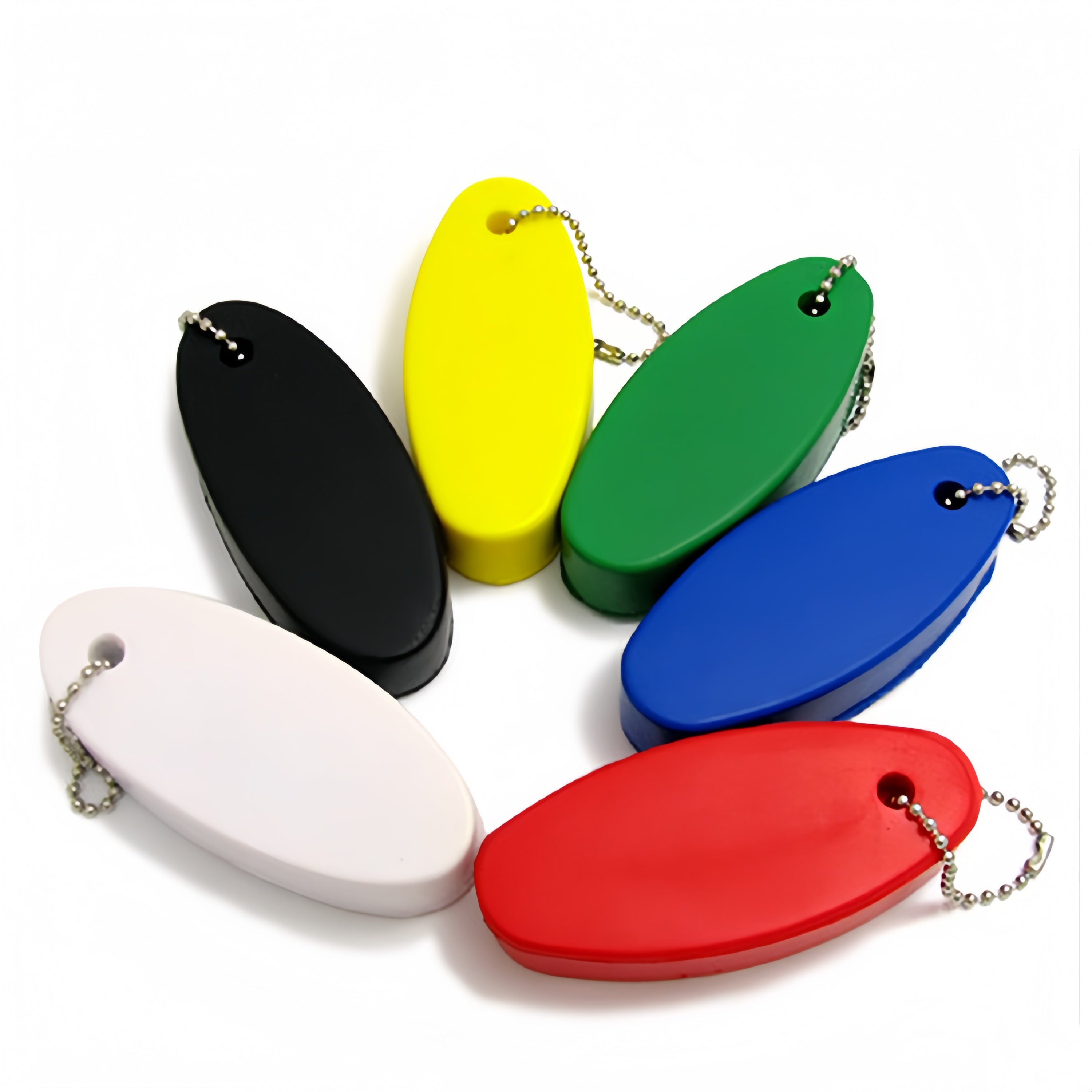 Personalized Printed Oval PU Foam Float Rite Boat Key Chain For Promo