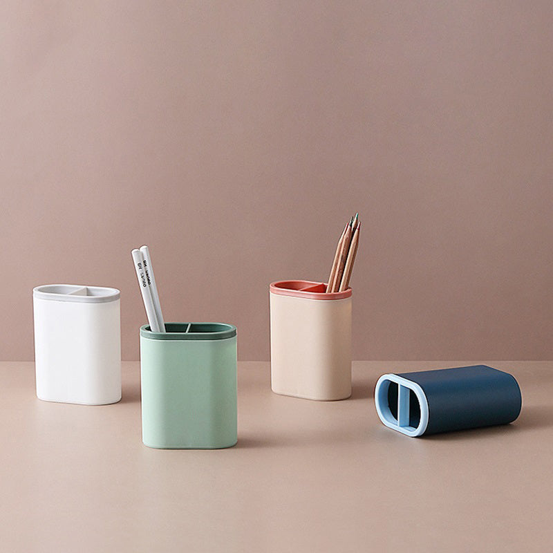 Custom Logo Pen Cup Personalized Desk Caddy Multi-Functional Box